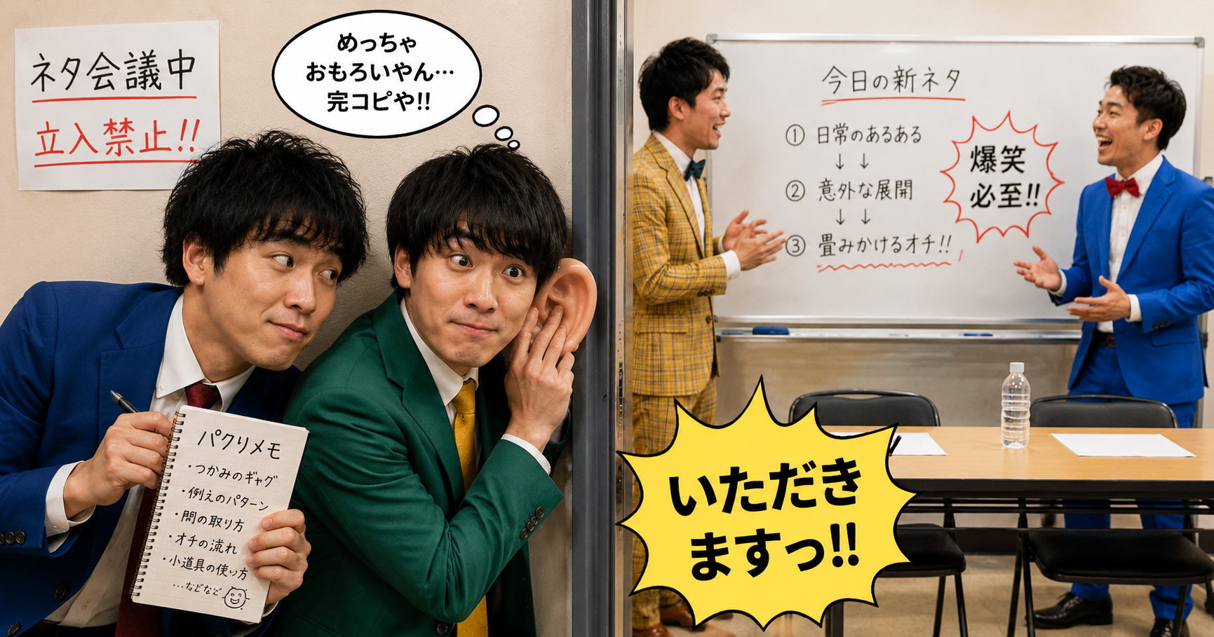 ジャルジャルは盗撮盗聴によりネタをパクっている犯罪芸人